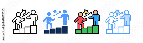 Change Leadership Icon Multiple Style