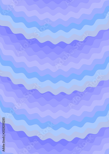 Abstract calm dreamy background made of wave-like shapes.