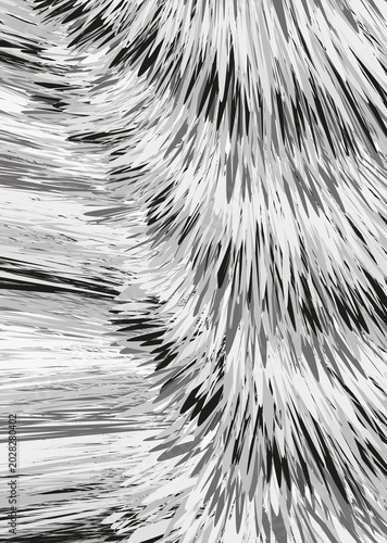 Abstract composition of pile-like elements.