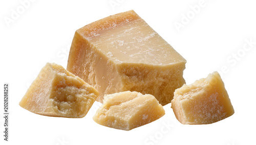 Foto Parmesan cheese wedges and chunks