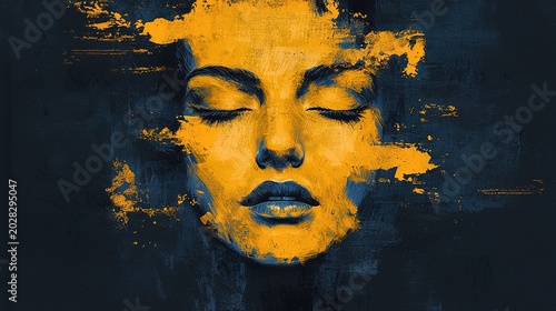 Emotional expression through abstract art gallery exhibition digital art urban environment close-up viewpoint