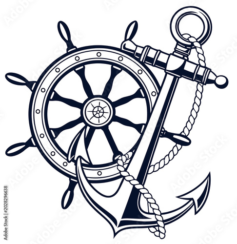 Anchor and rudder