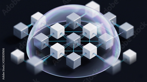 Premium 3D Render of Multi Agent AI Governance and Autonomous Swarm Orchestration SaaS Platform Interface