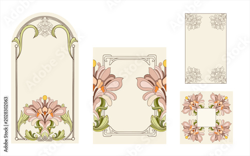 Картината върху платно Art Nouveau, Art Deco style