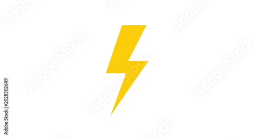 yellow lightning bolt icon on white background