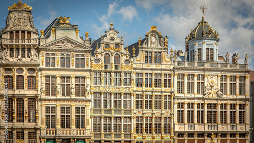 Famous Belgium architecture in the Grand place of Brussel