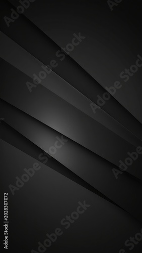 sleek black abstract background with sharp diagonal lines and subtle gradients creating depth