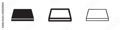 Quadro su tela Platform icon set for construction and architectural vector design