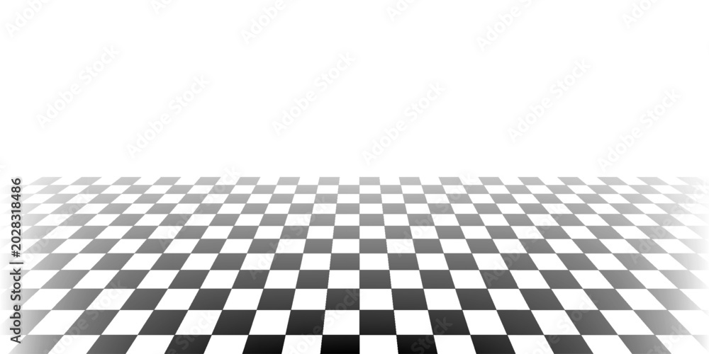 Naklejka premium Black and white checkered seamless pattern. Endless background. Racing flag texture