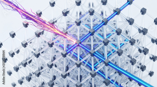 Premium 3D Render of Post Quantum Cryptography PQC Migration Platform and Lattice Based Enterprise Data Security SaaS Defense Infrastructure
