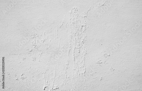 Konstfotografi Peeling paint on white concrete wall texture background, damaged cement wall wit