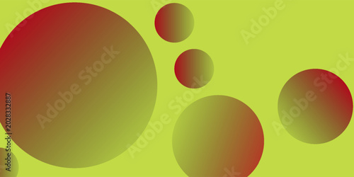 Modern Floating Gradient Circles Design