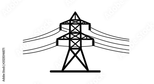 Electricity transmission tower structure.