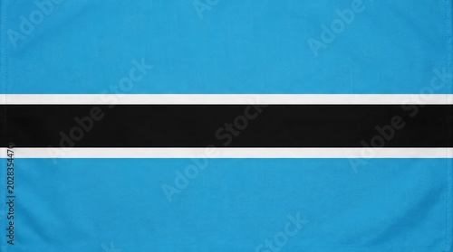 Bright Blue Botswana Flag with Black and White Horizontal Stripe Background