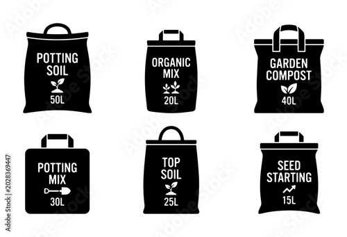 Photos Garden Soil Bags: Potting Mix, Compost, Organic, Top Soil, Seed Starting, 50L, 4