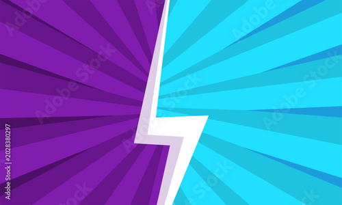 Quadro em tela White lightning bolt symbol representing power and energy.