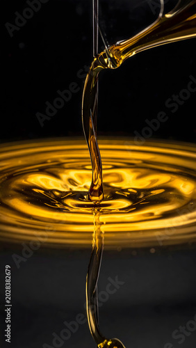 Satisfying Liquid Gold Loop: Macro cinematic shot flowing liquid gold seamless product render luxurious elegant ripple movement artistic shiny glowing golden splash