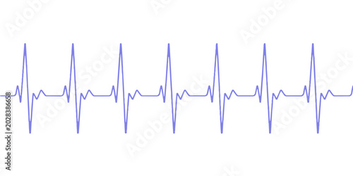An abstract medical illustration of a green heartbeat monitor line forming a cardio ekg graph to display a healthy pulse rate