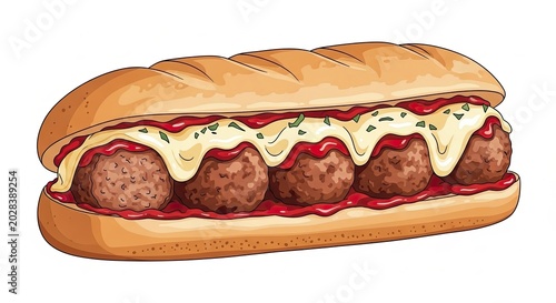 Delicious Hotdog With Creamy Sauce and Toppings.