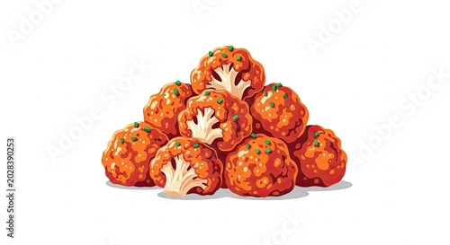 Pile of Orange Cauliflower Or Similar Orange Vegetables With Hands.
