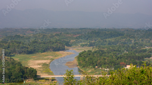 morning mist over the river