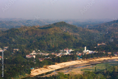 view of the village
