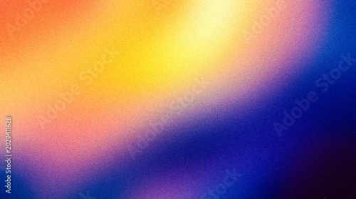 Fotografie Abstract background with a smooth gradient of vibrant colors, featuring a grainy