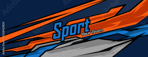 Racing graphic background vector for Truck,boat and vehicle branding. vinyl and wrap ready.