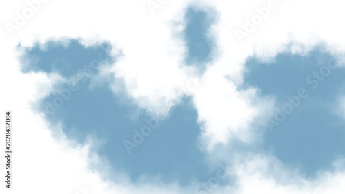 Muted slate blue smoke clouds floating softly for dramatic atmospheric overlays