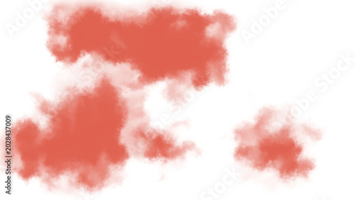 Bold red smoke clouds billowing for dramatic atmospheric overlay visual effects