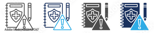preparedness icon set multi concept