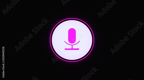 audio sound waves and technology record signal animation