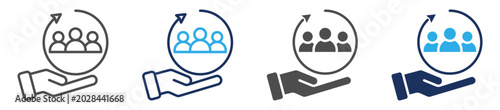 social reform icon set multiple concept