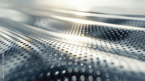 Metallic perforated background