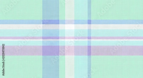 Abstract pastel plaid pattern background with soft blue, green, and purple checkered lines