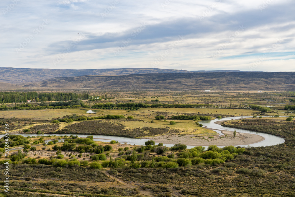 Fototapeta premium landscape with river