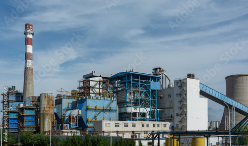 industrial plant in the city