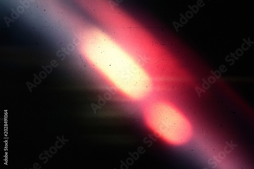 Photos light leak overlay effect with pink light ,retro grain noisy film flare on black background,analog old film burn overlay,Light Leak Film Poster Photo Effect Mockup