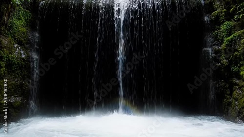 Waterfall Cascade Frame Overlay - Natural Force