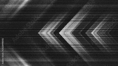 Photos Abstract Black and White Glitch Chevron Arrow Background with Grunge Texture