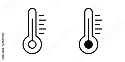 Schilderij op canvas Temperature icon