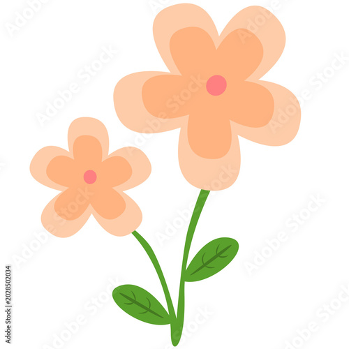three pastel flowers