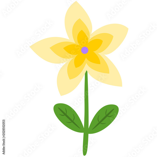 yellow flower isolated