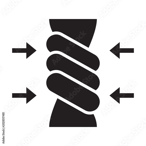 Photos Wring Clothes with Arrows Solid Icon