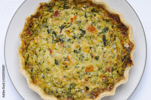 Vegetable Quiche close up