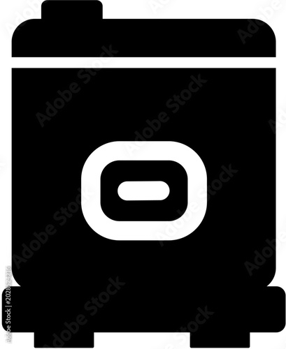 Electric Rice Cooker Glyph Icon