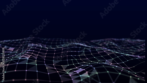 Photos Wave with triangular shapes