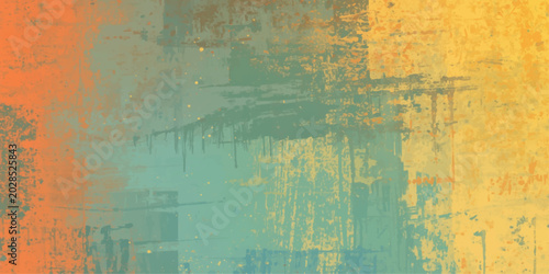 Billede på lærred Abstract grunge textured background with old dirty rusty vintage wall surface pa