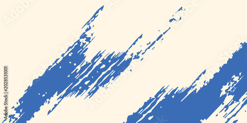 Vector grunge blue spiral brush stroke with spray texture. Hand drawn distress damaged edge modern simple background design