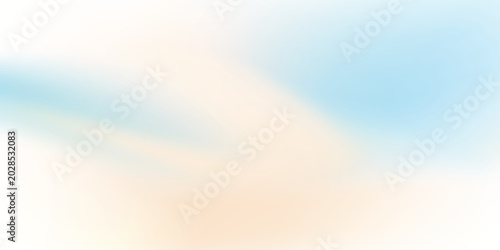 Modern clear blue sky. Pastel rainbow. Light blue, pink and yellow color vector banner. Pastel gradient sky pattern design abstract background illustration art